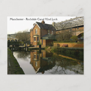 Postal de Rochdale Canal Lock 92