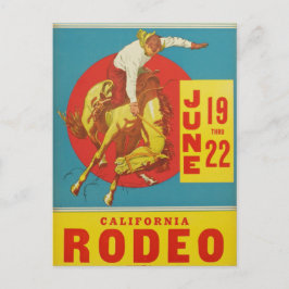 Postal de rodeo de California