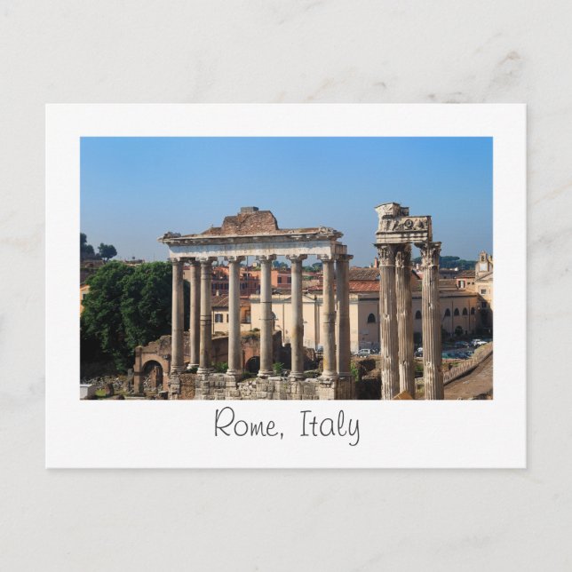 postal de Roma, Italia (Anverso)