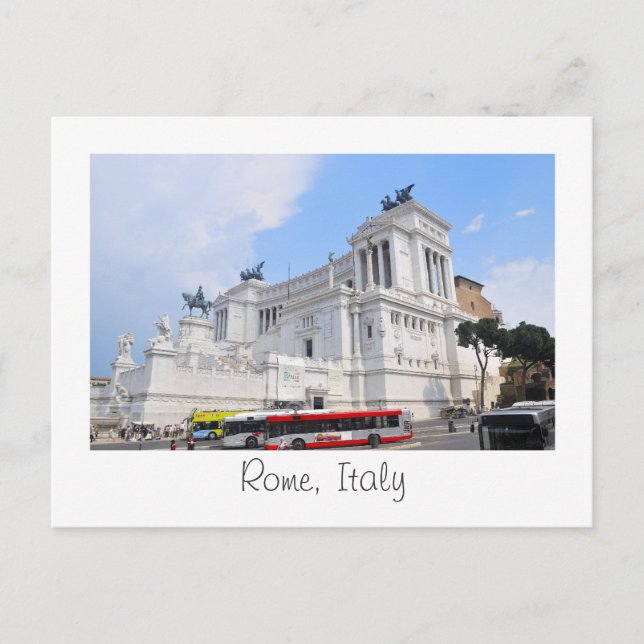 postal de Roma, Italia (Anverso)