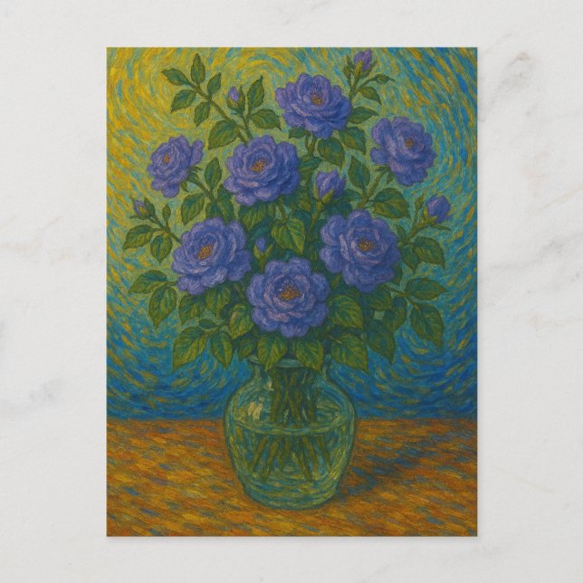 Postal de rosas (Anverso)