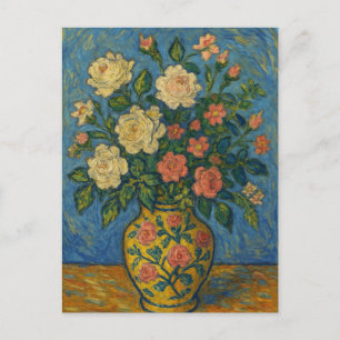 Postal de rosas