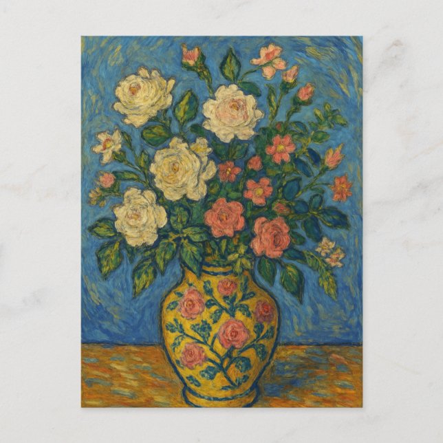 Postal de rosas (Anverso)