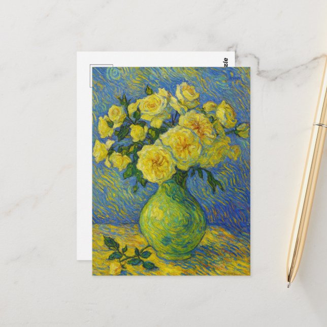 Postal de rosas (Anverso/Reverso In Situ)