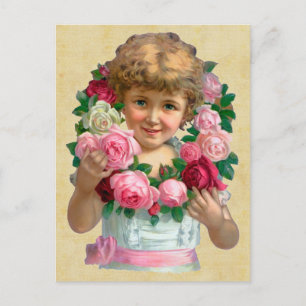 Postal de Rosas de época