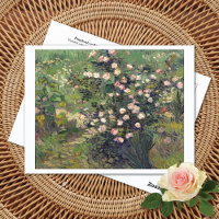 Postal de Rosebush en Blossom Vincent van Gogh