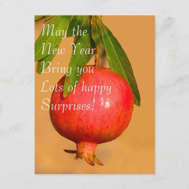 Postal de Rosh HaShana de la granada (Anverso)