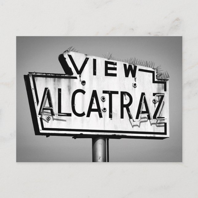 Postal de Rótulo de Alcatraz (Anverso)
