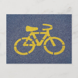 Postal de Rótulo de bicicleta