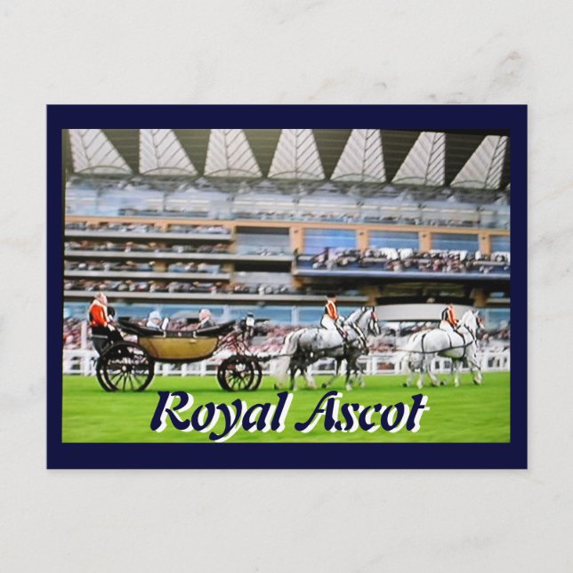 Postal de Royal Ascot Diamond Jubilee (Anverso)