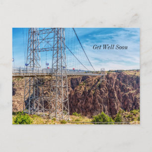 Postal de "Royal Gorge Bridge Side View" para que 