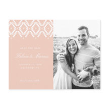 Postal de Rubor Pink Save the Date