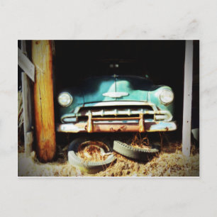 Postal de Ruedas Vintage