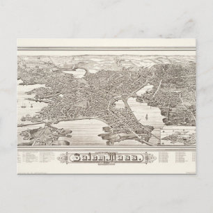 Postal de Salem de 1883