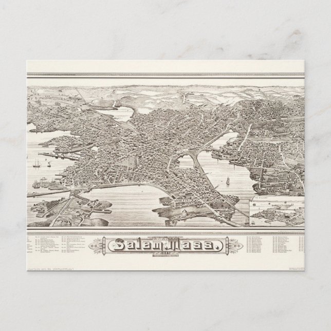 Postal de Salem de 1883 (Anverso)
