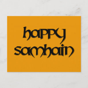 Postal de Samhain feliz