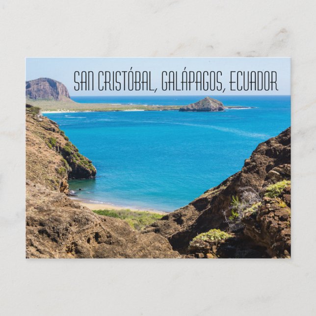 Postal de San Cristóbal Islas Galápagos Ecuador (Anverso)