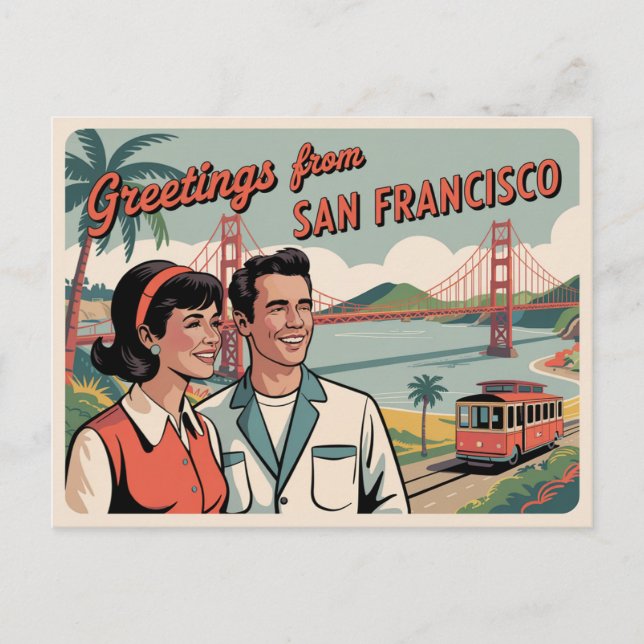 Postal de San Francisco | Saludos desde (Anverso)