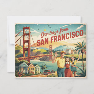 Postal de San Francisco   Saludos desde