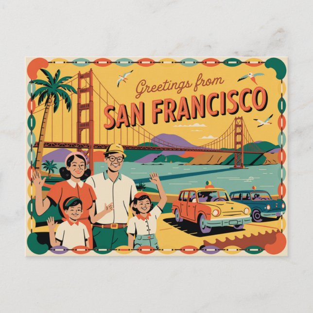 Postal de San Francisco | Saludos desde (Anverso)