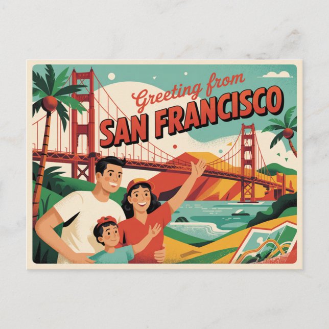Postal de San Francisco | Saludos desde (Anverso)