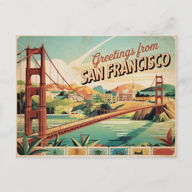 Postal de San Francisco | Saludos desde (Anverso)