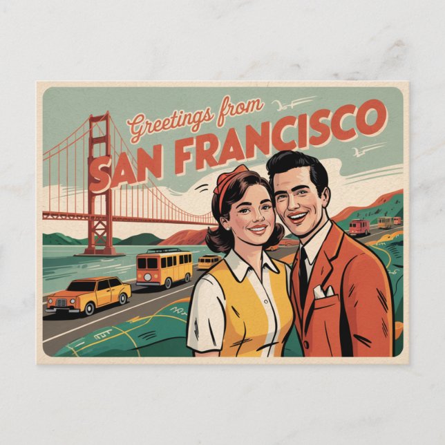 Postal de San Francisco | Saludos desde (Anverso)
