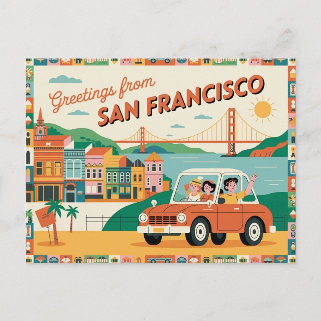 Postal de San Francisco | Saludos desde (Anverso)