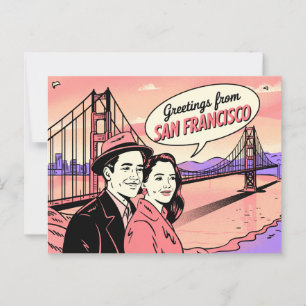 Postal de San Francisco   Saludos desde