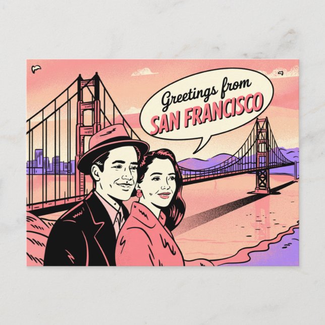 Postal de San Francisco | Saludos desde (Anverso)