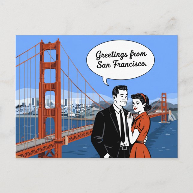 Postal de San Francisco | Saludos desde (Anverso)