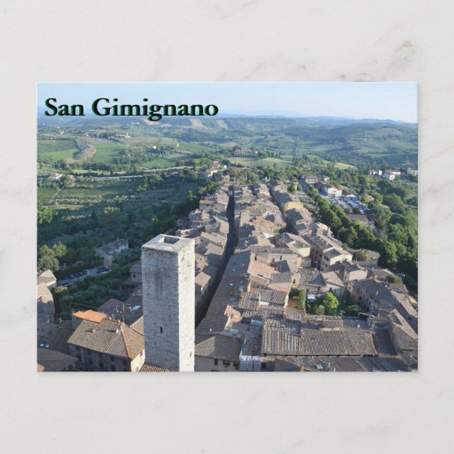 postal de San Gimignano (Anverso)