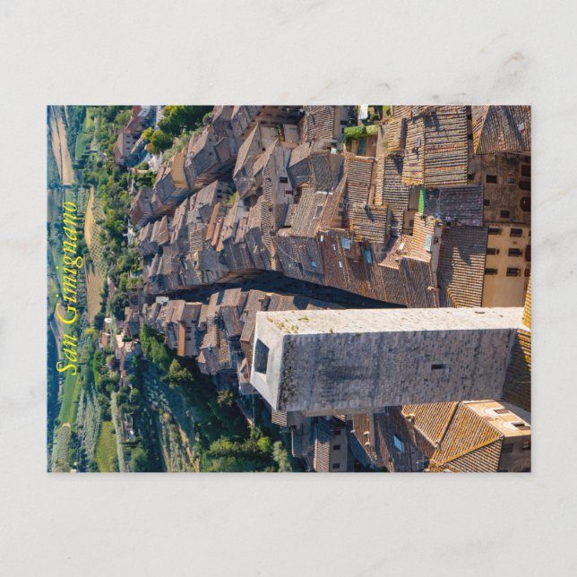 Postal de San Gimignano, Toscana (Anverso)