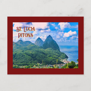 Postal de San Lucía Pitons