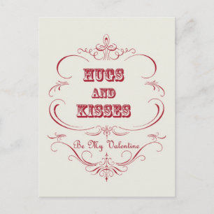 Postal de San Valentín de época