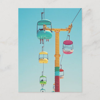Postal de Santa Cruz Pastel Gondola Sky Glider