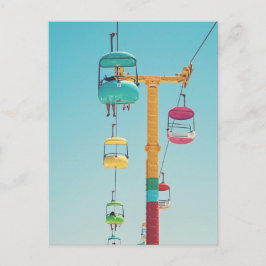 Postal de Santa Cruz Pastel Gondola Sky Glider