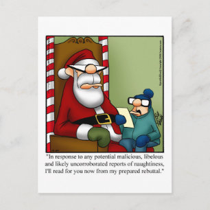 Postal de Santa Humor Navidades