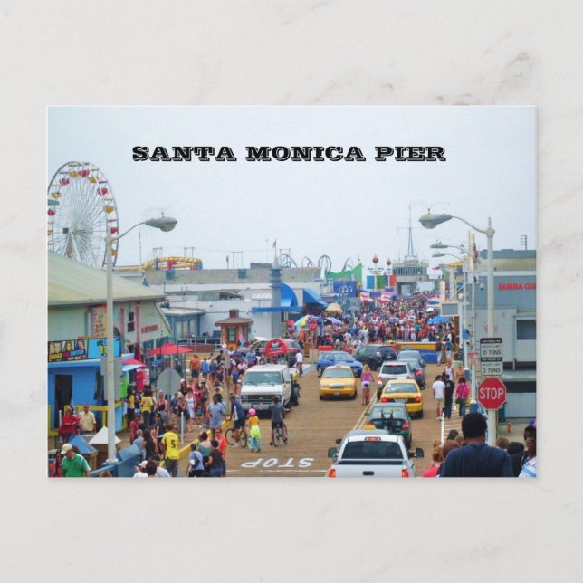 postal de SANTA MONICA PIER (Anverso)
