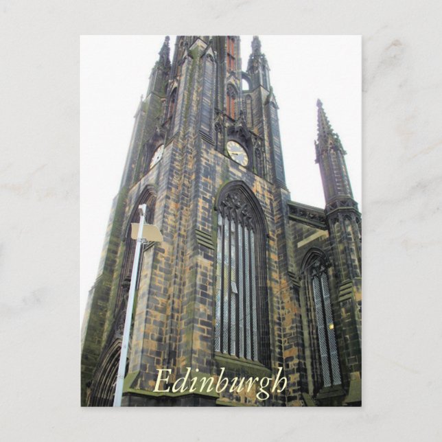 postal de Scotts Monument Edinburgh (Anverso)
