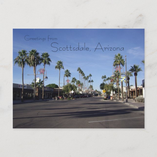 postal de Scottsdale, Arizona (Anverso)