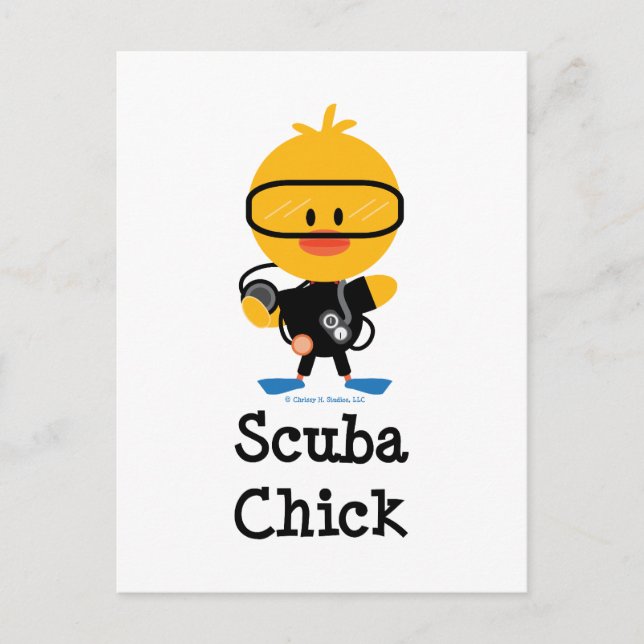 Postal de Scuba Chick (Anverso)