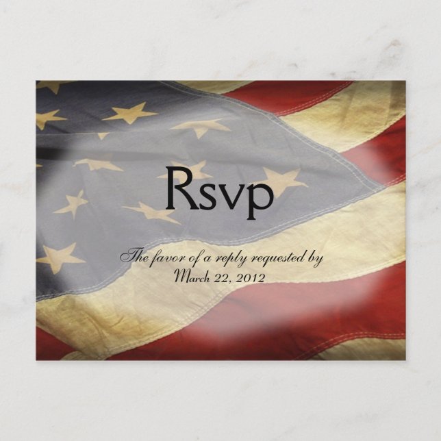 Postal de selección de cena RSVP de la boda estado (Anverso)
