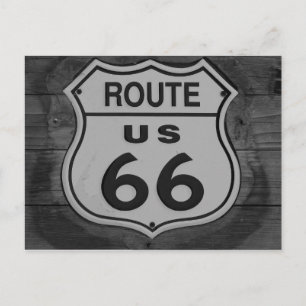 postal de señal de ruta 66 de EE. UU.