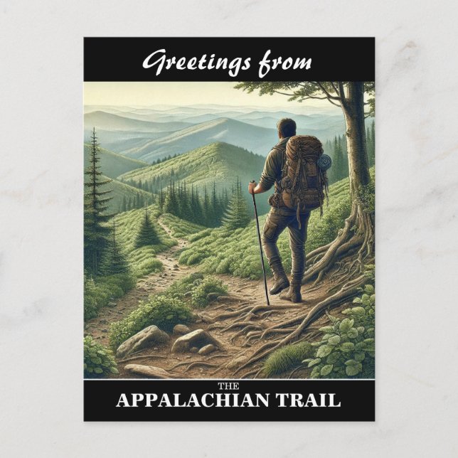 Postal de sendero appalache (Anverso)