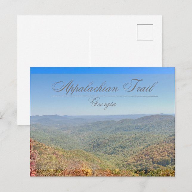 Postal de sendero appalache (Anverso / Reverso)