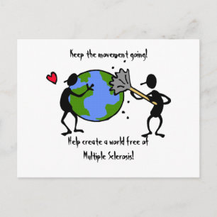 postal de sensibilización de MS