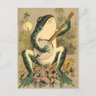 Postal de serenade de rana