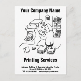 Postal de servicios generales de impresión