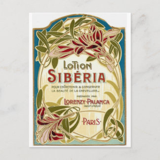 Postal de Siberia de la loción